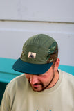 MC x Bernot Caps handmade 5 panel I Greek Lizzard camou with various coloured top and brim