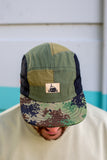 MC x Bernot Caps handmade 5 panel I Greek Lizzard camou with various coloured top and brim