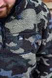 Halfawrap Sherpa Pullover Jacket I Aqua Camou
