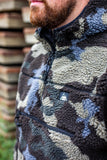 Halfawrap Sherpa Pullover Jacket I Aqua Camou