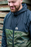 Halfawrap Skate Windbreaker Jacket I Black & Camou (USA import)