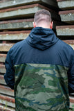 Halfawrap Skate Windbreaker Jacket I Black & Camou (USA import)