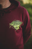 Green Beast hoodie I Burgundy