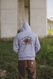 Walk The Walk hoodie I Heather Grey - Old Gold