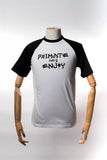 Primate and Enjoy shortsleeve raglan I Black & White