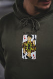 Guns Up hoodie I Dark Olive
