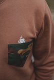 Belgian Jigsaw Camou pocket crew I Camel - Olive (other colours possible too)