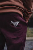 Carp Shaka loose fit joggers I Burgundy