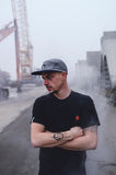 Red Logo Minimal Tee I Black