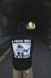 Fresh Wave hoodie I Black