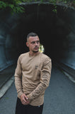 Kindred longsleeve shirt I Camel - Heather Grey