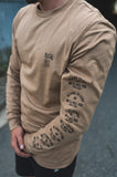 Kindred longsleeve shirt I Camel - Heather Grey