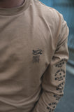 Kindred longsleeve shirt I Camel - Heather Grey