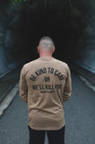 Kindred longsleeve shirt I Camel - Heather Grey