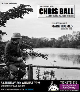 A charity evening with Chris Ball on August 6th