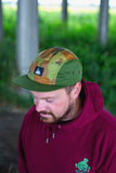 MC x Bernot Caps handmade 5 panel I Australian Auscam camou with olive sides and brim