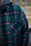 Cotton Flannel shirt I Greentones (Limited Edition!)