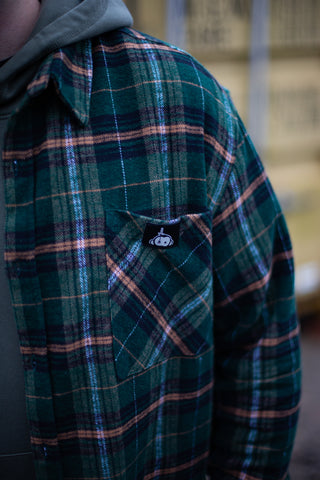 Cotton Flannel shirt I Greentones (Limited Edition!)