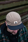 MC x Bernot Caps handmade 5 panel I German Army shirt camou with black brim