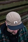 MC x Bernot Caps handmade 5 panel I German Army shirt camou with black brim