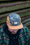 MC x Bernot Caps handmade 5 panel I Duckhunt camou with sand brown sides and brim