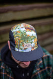 MC x Bernot Caps handmade 5 panel I Deerhunter Pocket Fabric with black sides and brim