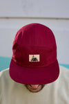 Standard Halfawrap 5 panel I Burgundy w/ Sand label