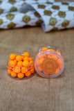 Peach Juice pop ups I White - Bright Orange - Washed Out Yellow 15mm