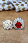 Strawberry Bergamot pop ups I White 14/15mm