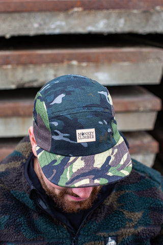 MC x Bernot Caps handmade 5 panel I Naval & land camou combo