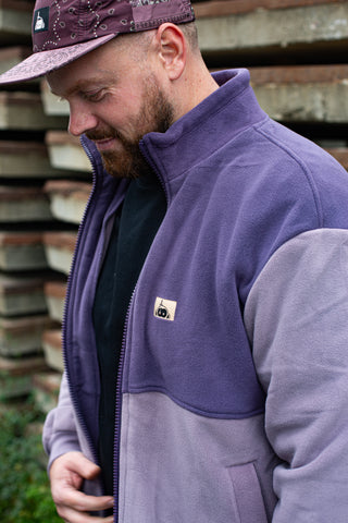 Polar Fleece Halfawrap Jacket I Lilac/Purple