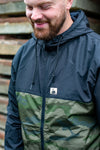 Halfawrap Skate Windbreaker Jacket I Black & Camou (USA import)