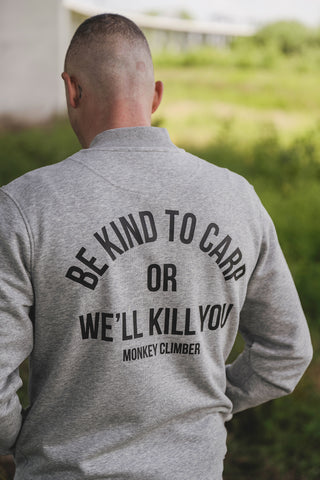 Be Kind To Carp Jacket I Heather Grey (M - only one piece made)