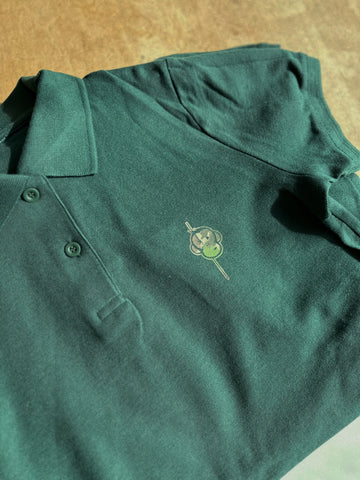 Minimal Wood Camou logo polo I Forrest Green kids size 10-11 years old