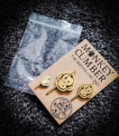 Pin Badges I MC x Kids In Minds Angling charity collab handmade brass pins (3 sizes)