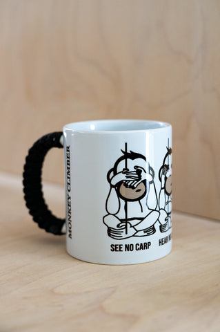 Monkey Climber x The Squirrells Nuts collector mug I See No Carp