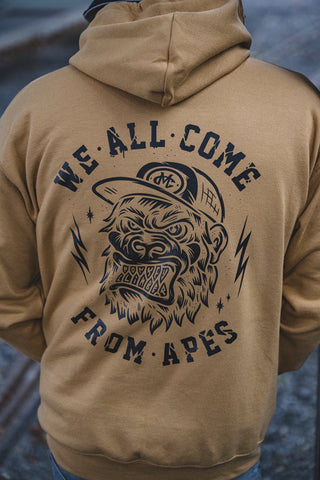 APE hoodie I Old Gold