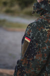 Vintage German Army Flecktarn Rain Jacket I K.O.T.F. flame size XL (only 1 made)